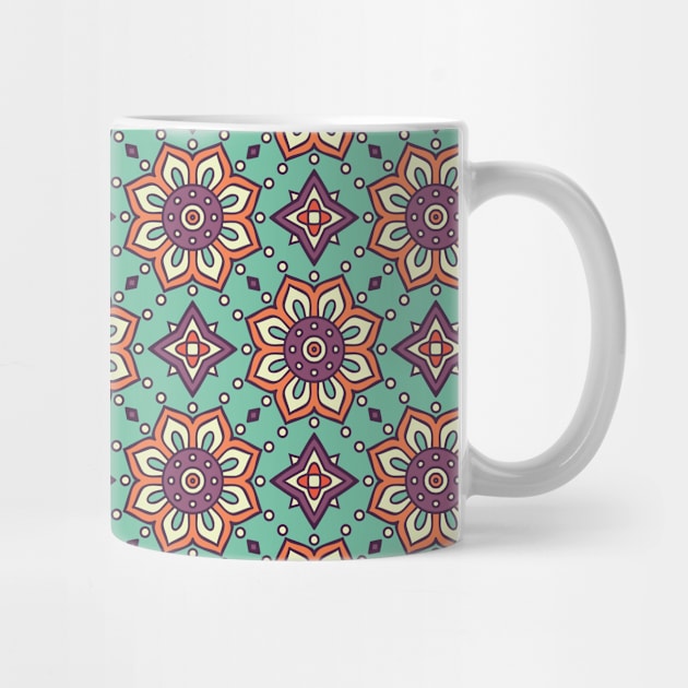 Beautiful Moroccan Flower Pattern by machmigo